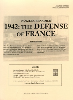 Defense of France boxcover