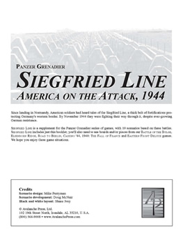 Siegfried Line boxcover