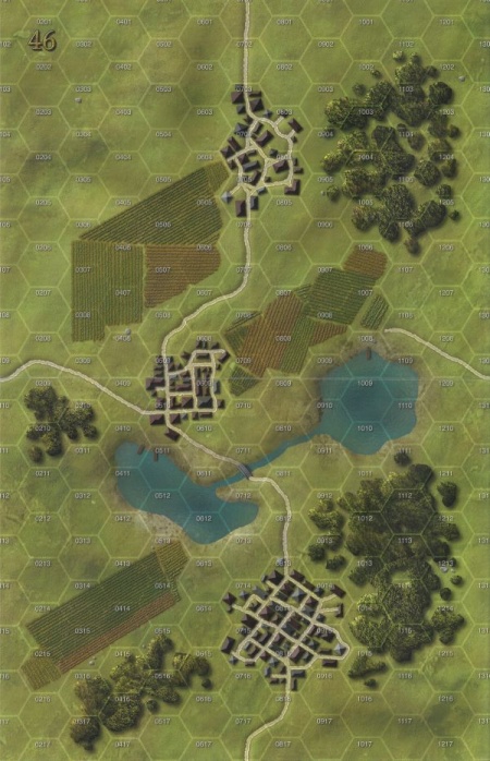 Panzer Grenadier Headquarters Library Map: 46 for Panzer Grenadier game series