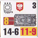 Panzer Grenadier Headquarters Library Unit: Poland Wojska Lądowe Tygyrs for Panzer Grenadier game series