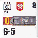 Panzer Grenadier Headquarters Library Unit: Poland Wojska Lądowe M3 for Panzer Grenadier game series
