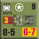 Panzer Grenadier Headquarters Library Unit: United States Army M4/76 for Panzer Grenadier game series