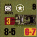 Panzer Grenadier Headquarters Library Unit: United States Army M4/76 for Panzer Grenadier game series