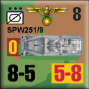 Panzer Grenadier Headquarters Library Unit: Germany Schutzstaffel SPW-251/9 for Panzer Grenadier game series