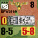 Panzer Grenadier Headquarters Library Unit: Germany Schutzstaffel SPW-251/9 for Panzer Grenadier game series