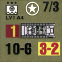 Panzer Grenadier Headquarters Library Unit: United States Army LVT A4 for Panzer Grenadier game series