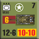 Panzer Grenadier Headquarters Library Unit: United States Army M30 for Panzer Grenadier game series