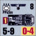 Panzer Grenadier Headquarters Library Unit: Germany Heer FPz38t for Panzer Grenadier game series