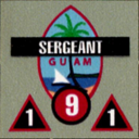 Panzer Grenadier Headquarters Library Unit: Guam Guam Insular Force Guard  Sergeant for Panzer Grenadier game series