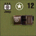 Panzer Grenadier Headquarters Library Unit: United States Army Jeep for Panzer Grenadier game series