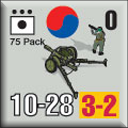 Panzer Grenadier Headquarters Library Unit: South Korea Daehanminguk Yukgun 75 Pack for Panzer Grenadier game series