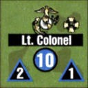 Panzer Grenadier Headquarters Library Unit: United States Marine Corps Lt. Colonel for Panzer Grenadier game series