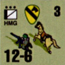 Panzer Grenadier Headquarters Library Unit: United States Army Cav HMG for Panzer Grenadier game series