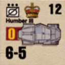 Panzer Grenadier Headquarters Library Unit: Britain Army Humber III for Panzer Grenadier game series