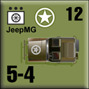 Panzer Grenadier Headquarters Library Unit: United States Army JeepMG for Panzer Grenadier game series