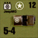 Panzer Grenadier Headquarters Library Unit: United States Army JeepMG for Panzer Grenadier game series