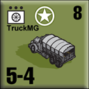 Panzer Grenadier Headquarters Library Unit: United States Army TruckMG for Panzer Grenadier game series