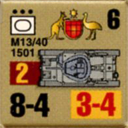 Panzer Grenadier Headquarters Library Unit: Australia Army M13/40 for Panzer Grenadier game series