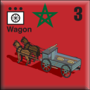 Panzer Grenadier Headquarters Library Unit: France Moroccan Ground Forces Wagon for Panzer Grenadier game series