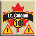 Panzer Grenadier Headquarters Library Unit: Canada Army Lt. Colonel for Panzer Grenadier game series