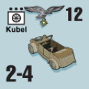 Panzer Grenadier Headquarters Library Unit: Germany Luftwaffe Kubel for Panzer Grenadier game series