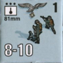 Panzer Grenadier Headquarters Library Unit: Germany Luftwaffe Para-81mm for Panzer Grenadier game series