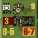 Panzer Grenadier Headquarters Library Unit: United States Marine Corps M4/76 for Panzer Grenadier game series