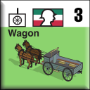 Panzer Grenadier Headquarters Library Unit: Mexico Army Wagon for Panzer Grenadier game series