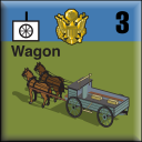 Panzer Grenadier Headquarters Library Unit: United States Army Wagon for Panzer Grenadier game series