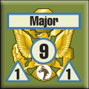 Panzer Grenadier Headquarters Library Unit: United States Army Major (Cav) for Panzer Grenadier game series
