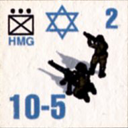 Panzer Grenadier Headquarters Library Unit: State of Israel Army HMG for Panzer Grenadier game series