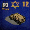 Panzer Grenadier Headquarters Library Unit: State of Israel Army Truck for Panzer Grenadier game series