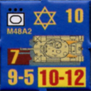 Panzer Grenadier Headquarters Library Unit: State of Israel Army M48A2 for Panzer Grenadier game series