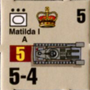 Panzer Grenadier Headquarters Library Unit: Britain Army Matilda I for Panzer Grenadier game series