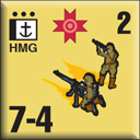 Panzer Grenadier Headquarters Library Unit: Romania Forțele Navale Române HMG for Panzer Grenadier game series