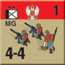 Panzer Grenadier Headquarters Library Unit: Montenegro Army MG for Panzer Grenadier game series