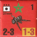 Panzer Grenadier Headquarters Library Unit: France Moroccan Ground Forces 37mm for Panzer Grenadier game series