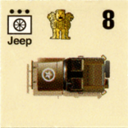 Panzer Grenadier Headquarters Library Unit: India Army Jeep for Panzer Grenadier game series