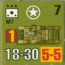 Panzer Grenadier Headquarters Library Unit: United States Army M7 for Panzer Grenadier game series