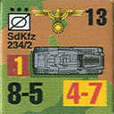Panzer Grenadier Headquarters Library Unit: Germany Schutzstaffel SdKfz-234/2 for Panzer Grenadier game series