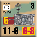 Panzer Grenadier Headquarters Library Unit: Germany Heer PzIVH for Panzer Grenadier game series