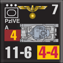 Panzer Grenadier Headquarters Library Unit: Germany Schutzstaffel PzIVe for Panzer Grenadier game series