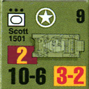 Panzer Grenadier Headquarters Library Unit: United States Army Scott for Panzer Grenadier game series