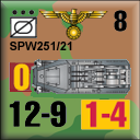 Panzer Grenadier Headquarters Library Unit: Germany Schutzstaffel SPW-251/21 for Panzer Grenadier game series