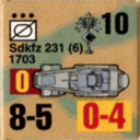 Panzer Grenadier Headquarters Library Unit: Germany Heer SdKfz-231/6 for Panzer Grenadier game series