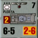 Panzer Grenadier Headquarters Library Unit: Germany Heer Pz35tA for Panzer Grenadier game series
