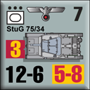 Panzer Grenadier Headquarters Library Unit: Germany Heer StuG 75/34 for Panzer Grenadier game series