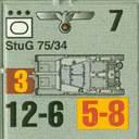 Panzer Grenadier Headquarters Library Unit: Germany Heer StuG 75/34 for Panzer Grenadier game series