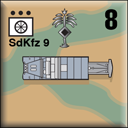 Panzer Grenadier Headquarters Library Unit: Germany Heer SdKfz-9 for Panzer Grenadier game series