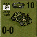 Panzer Grenadier Headquarters Library Unit: United States Airborne Jeep for Panzer Grenadier game series